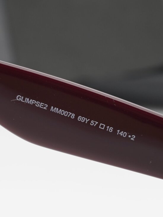 Max Mara GLIMPSE2 MM0078 69Y Square Sunglasses - Bordeaux / Violet main image 8